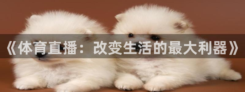 乐球主播：《体育直播：改变生活的最大利器》